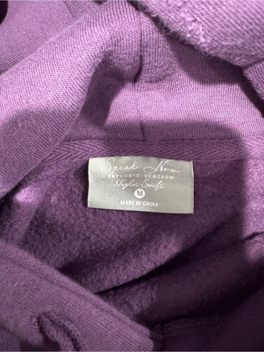 TAYLOR SWIFT • THE STORY OF US PURPLE CROP HOODIE (M) - Picture 6 of 7